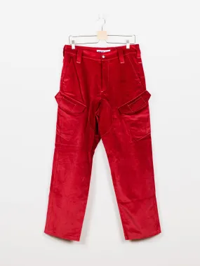 Affix Works AW18 Red Velvet Work Cargos